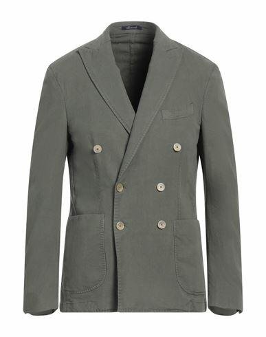 Iesse Man Blazer Military green Lyocell, Cotton, Elastane Cover