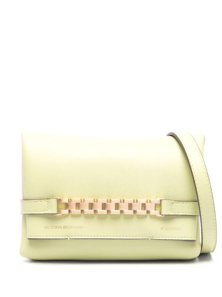 Victoria Beckham mini Chain leather crossbody bag - Green Cover