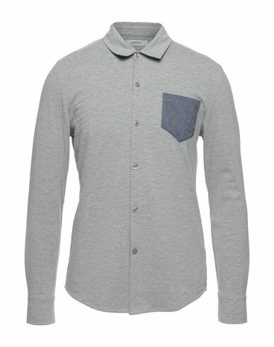 Alpha Studio Man Shirt Grey Cotton, Polyester, Elastane Cover