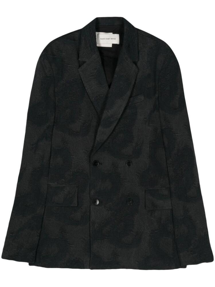 Feng Chen Wang patterned-jacquard blazer - Grey Cover