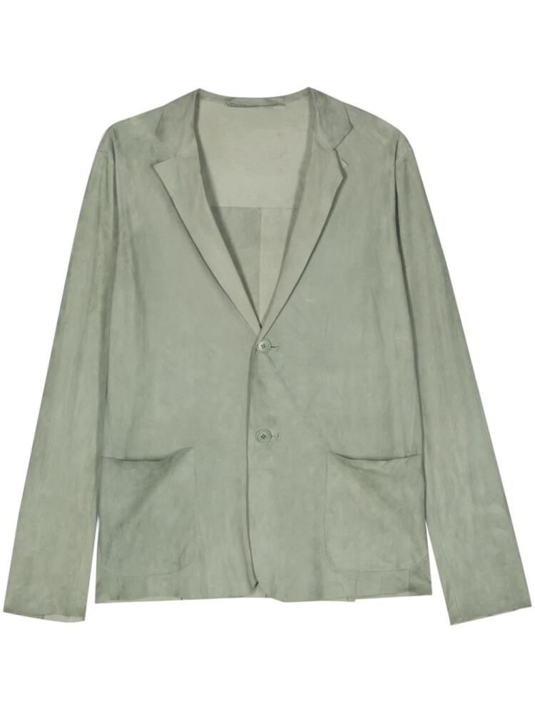 Salvatore Santoro suede leather blazer - Green Cover