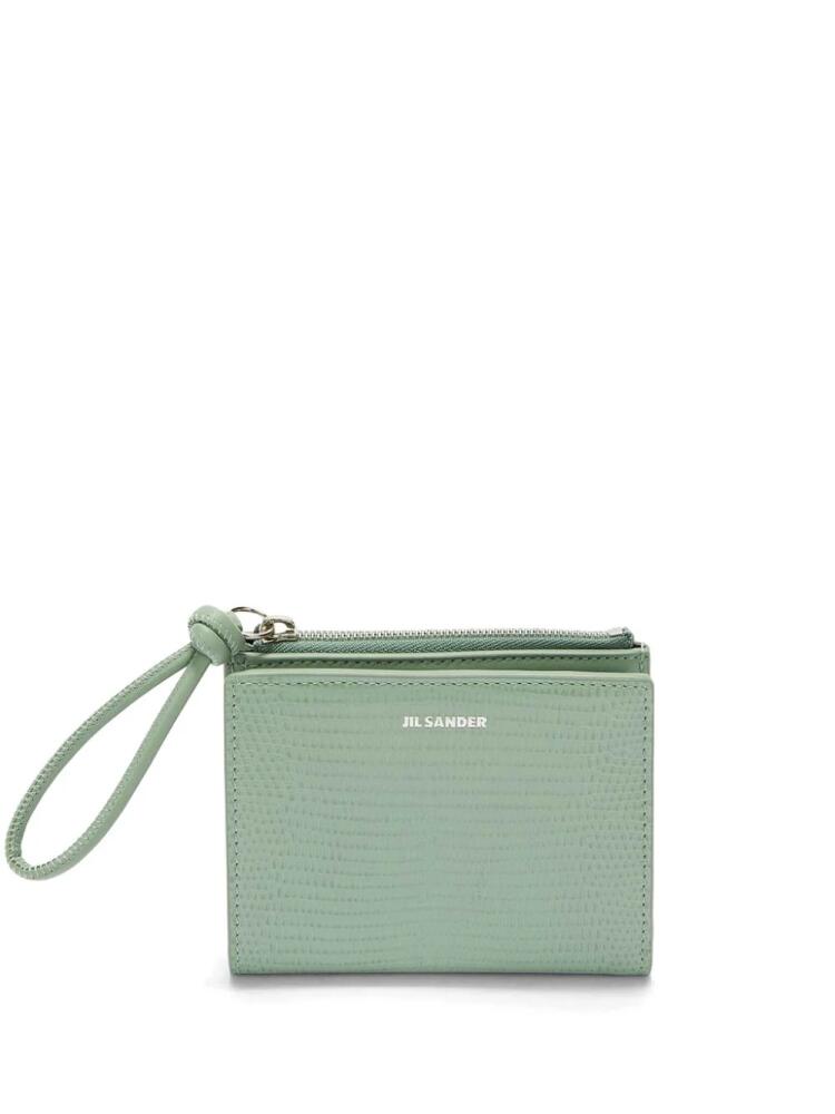 Jil Sander Giro leather purse - Green Cover