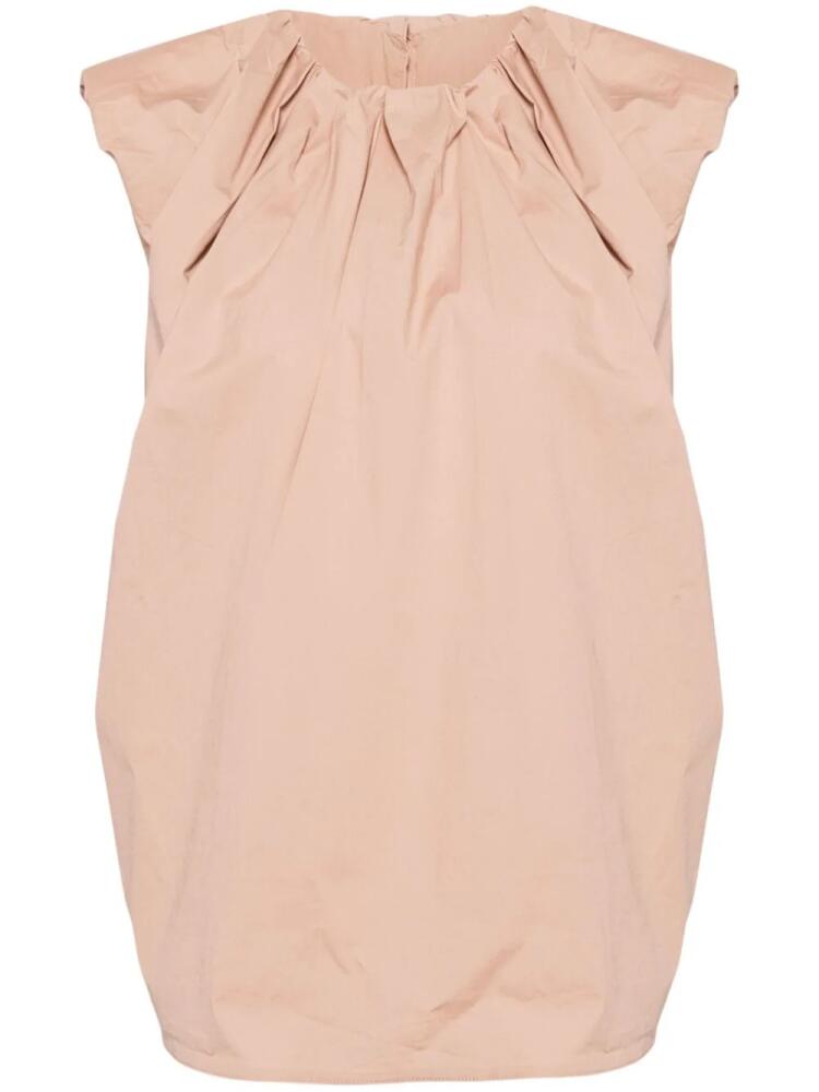 JNBY frilled-neck cotton T-shirt - Neutrals Cover