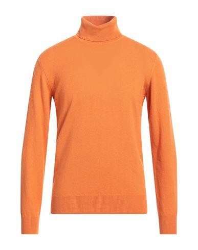 Alpha Studio Man Turtleneck Orange Cashmere Cover