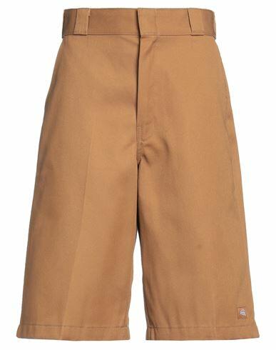 Dickies Man Shorts & Bermuda Shorts Tan Polyester, Cotton Cover