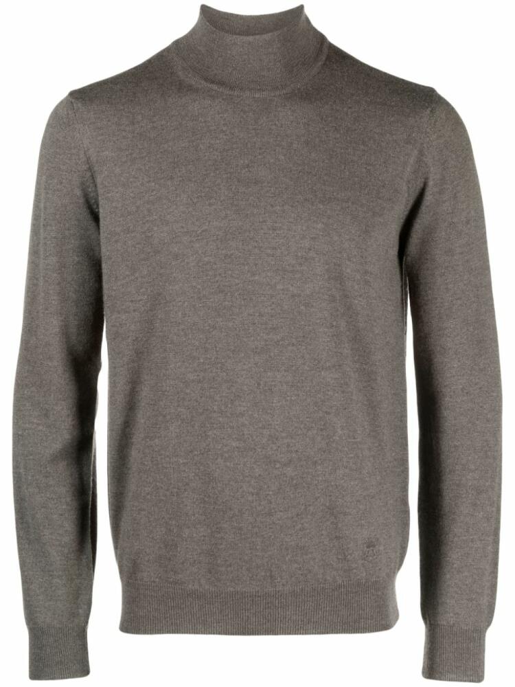 Corneliani mock-neck virgin wool jumper - Brown Cover