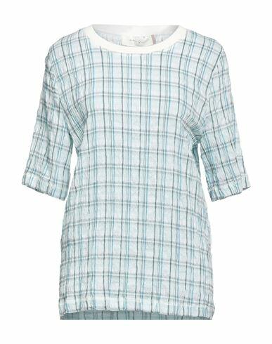 Katia Giannini Woman Top Sky blue Viscose, Cotton, Polyamide, Elastane Cover