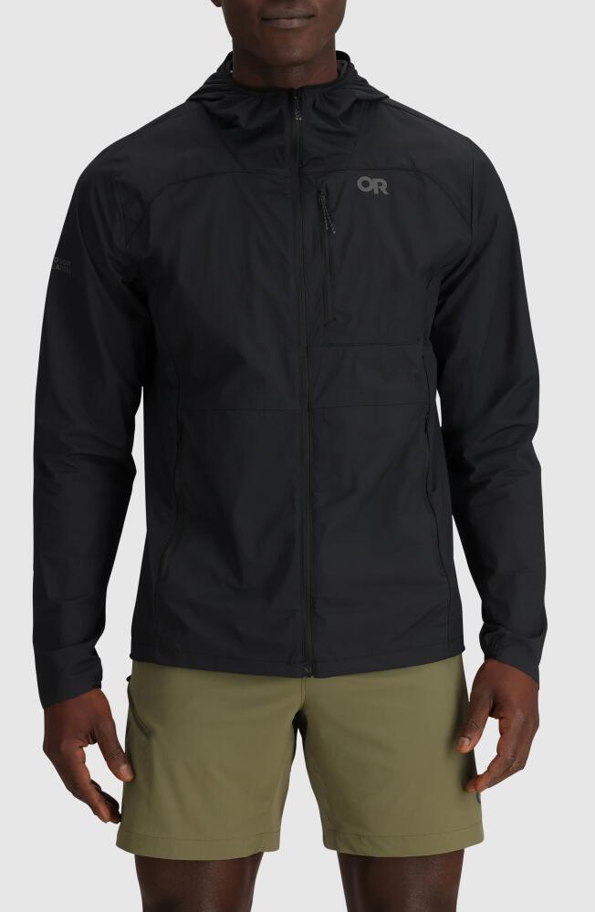 Outdoor Research Shadow Wind Zip-Up Hoodie in Black Cover