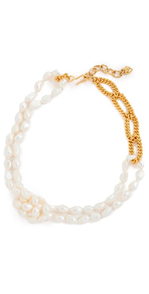 Brinker + Eliza Style Necklace Pearl/Gold Cover