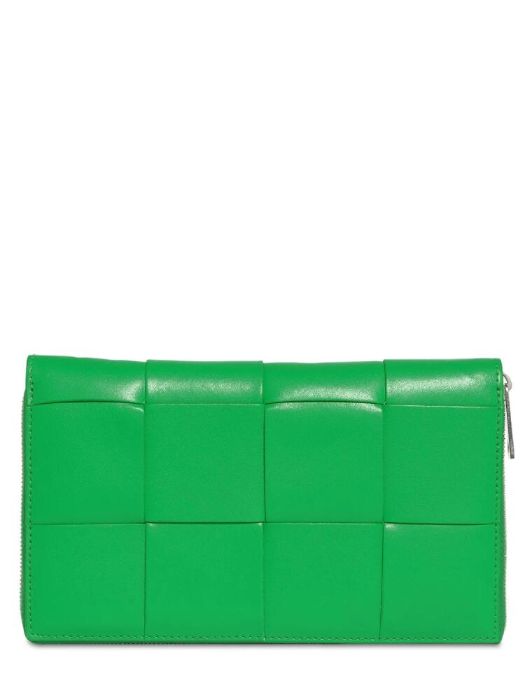 BOTTEGA VENETA Cassette Leather Zipped Wallet Cover