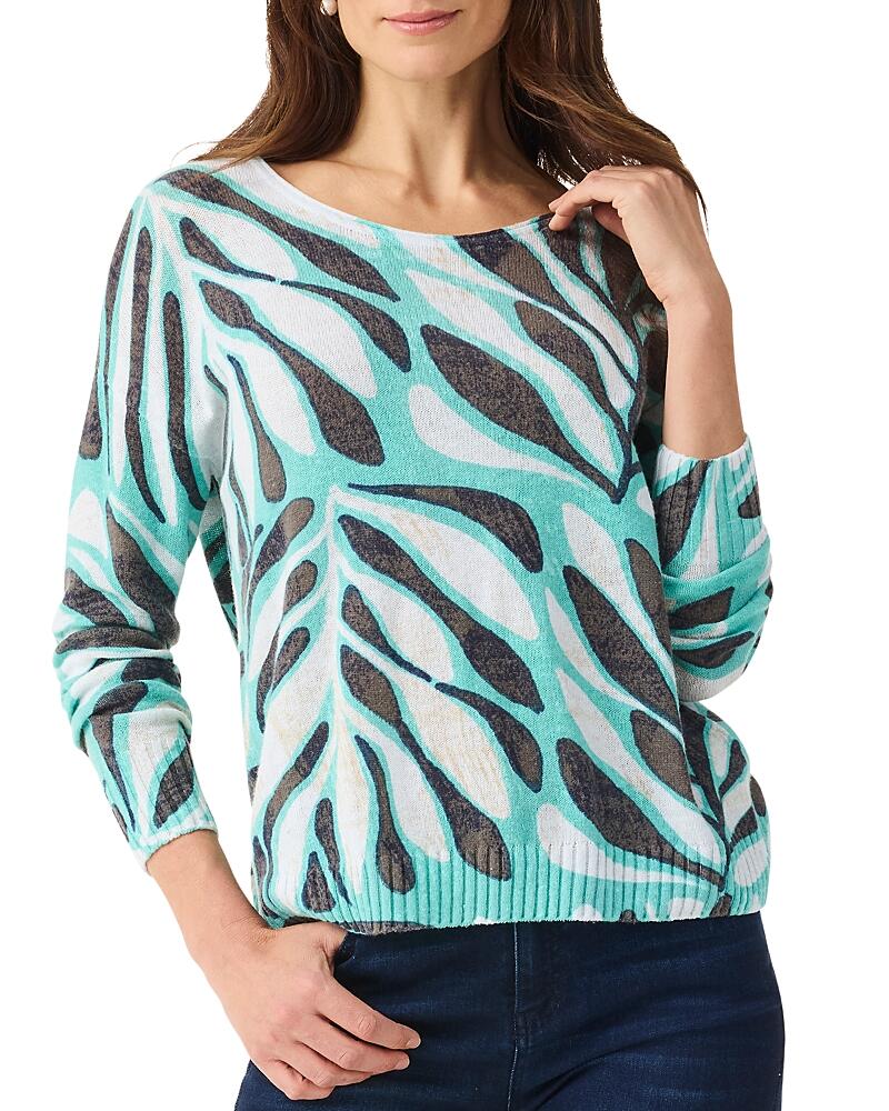 Nic+Zoe Flora Grid Supersoft Sweater Cover