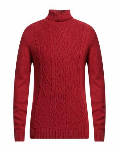 Herman & Sons Man Turtleneck Red Wool, Acrylic Cover