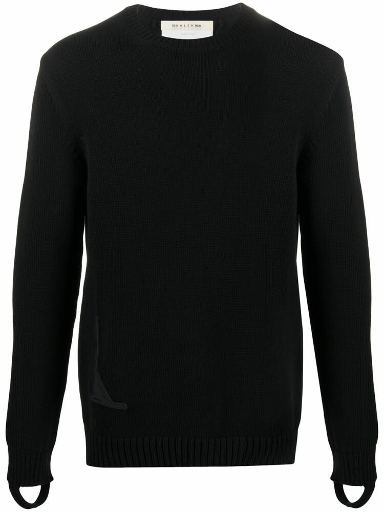 1017 ALYX 9SM appliqué knitted jumper - Black Cover