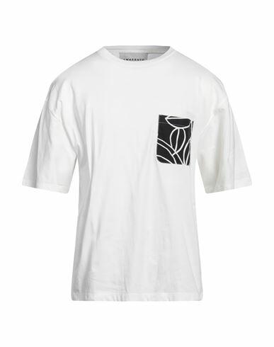 Amaranto Man T-shirt White Cotton Cover