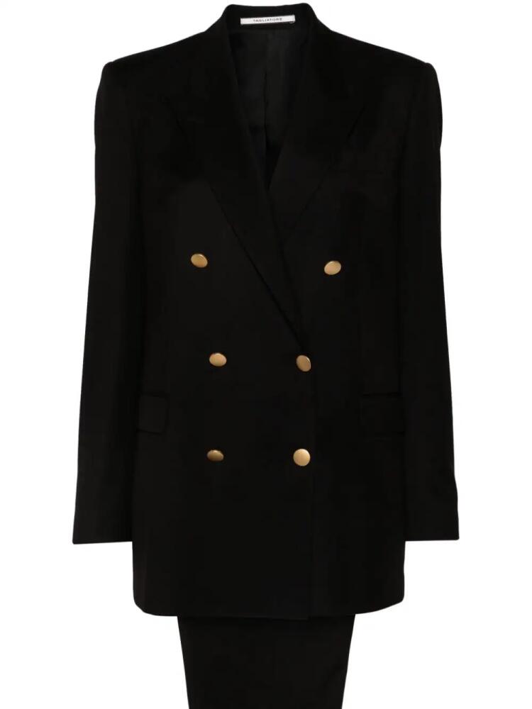 Tagliatore double-breasted trouser suit - Black Cover