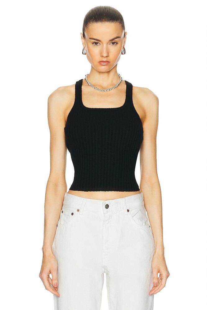 Guest In Residence Rib Tank Top in Black Cover