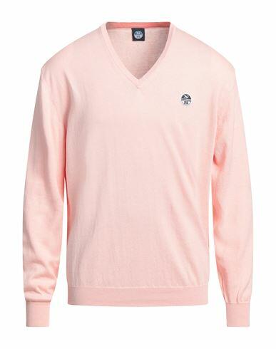 North Sails Man Sweater Salmon pink Cotton Cover