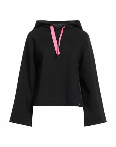 Emporio Armani Woman Sweatshirt Black Cotton, Polyester Cover