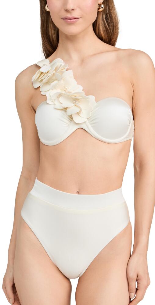 PatBO Orchid Bikini Top Ivory Cover