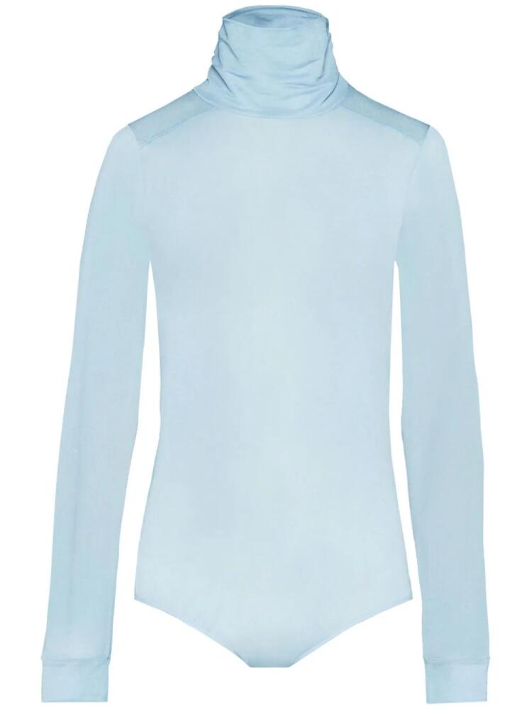 Maison Margiela four-stitch sheer bodysuit - Blue Cover