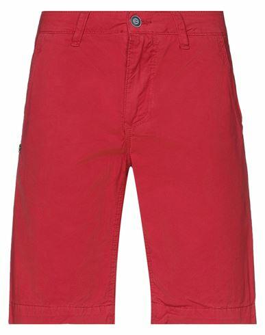 Gaudì Man Shorts & Bermuda Shorts Red Cotton Cover