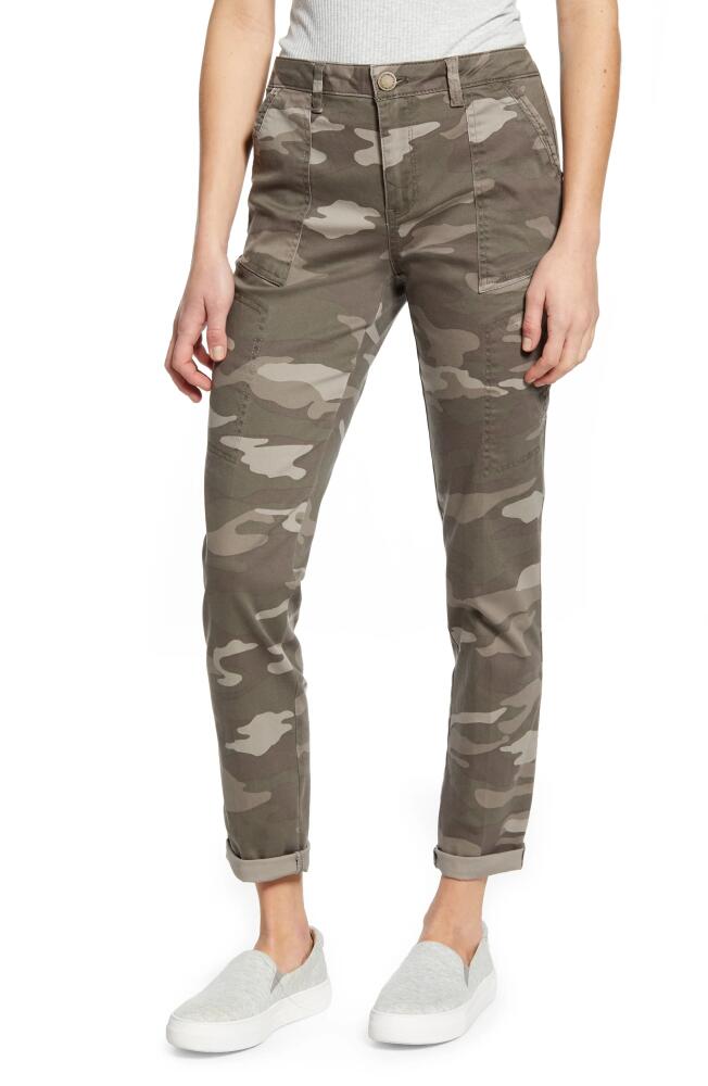 Wit & Wisdom Flex-ellent Camo High Waist Cargo Pants in Mr-Mushroom Cover