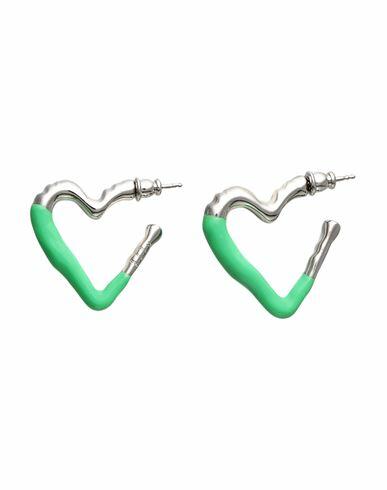 Safsafu Woman Earrings Green Metal Cover