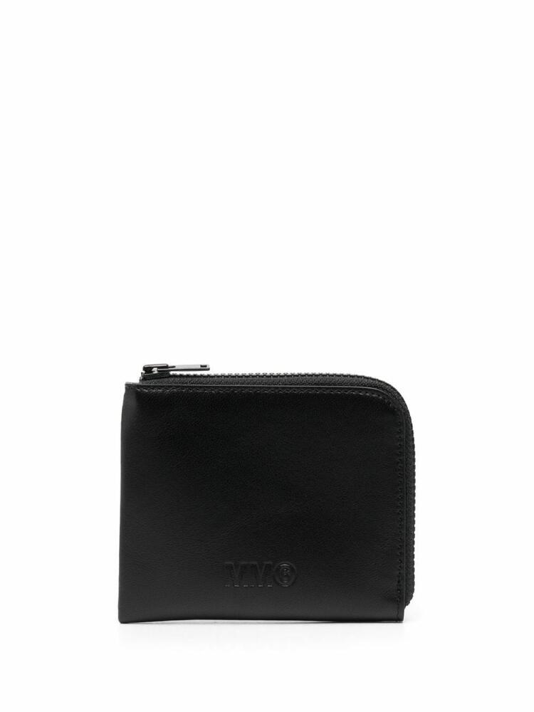 MM6 Maison Margiela four-stitch zip-around wallet - Black Cover