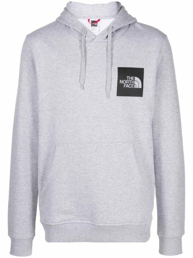 The North Face logo-print drawstring hoodie - Grey Cover