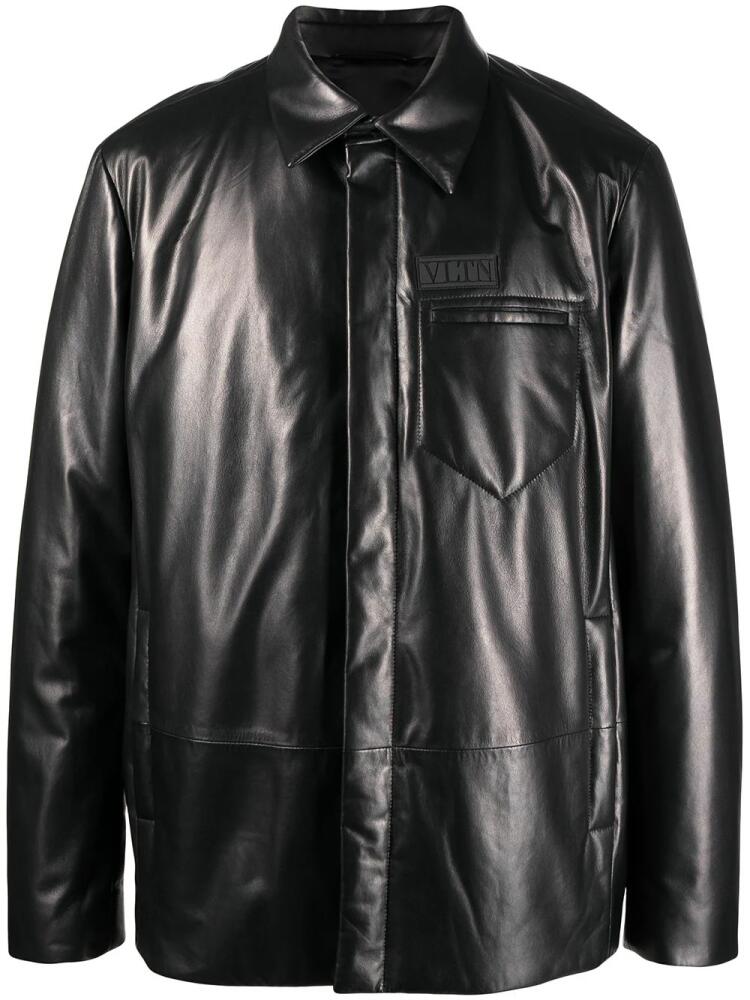 Valentino Garavani VLTN buttoned shirt jacket - Black Cover