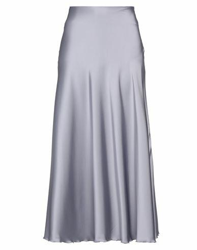 Soallure Woman Maxi skirt Grey Polyester Cover