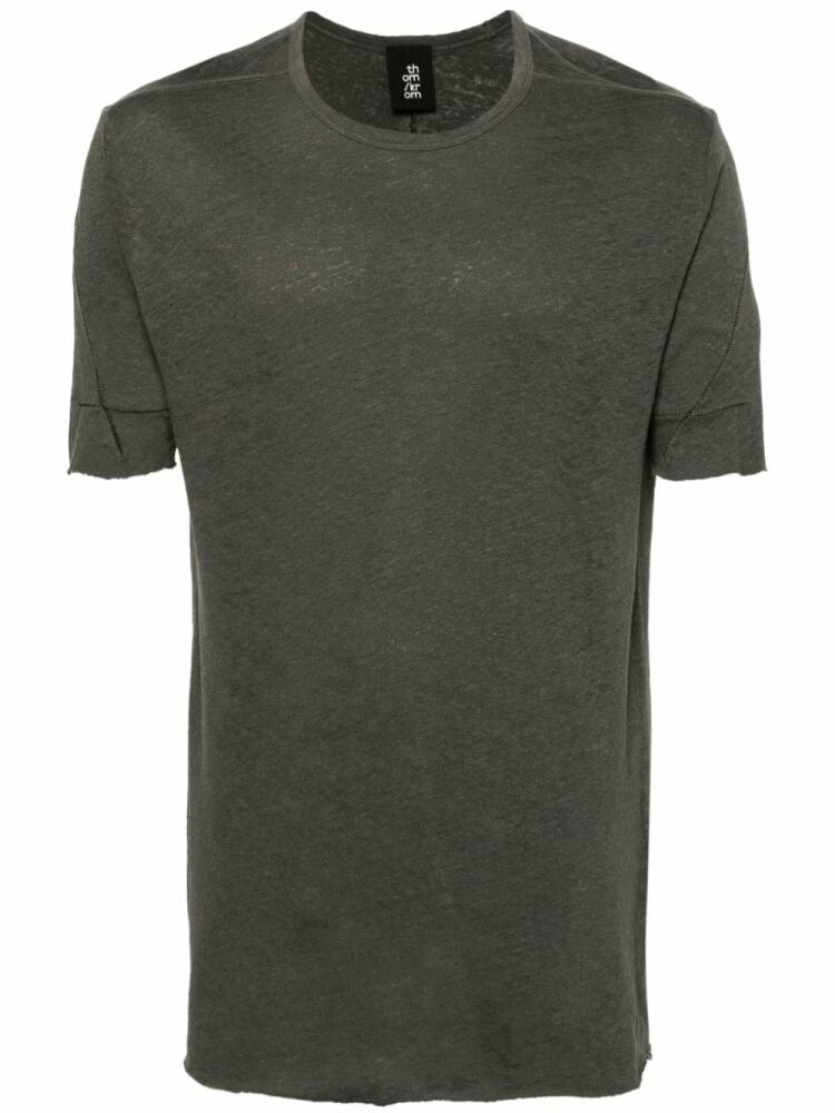 Thom Krom panelled-detailed jersey T-shirt - Green Cover