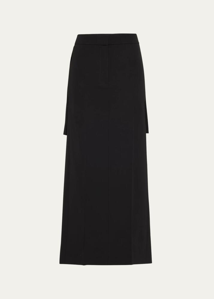 THE ROW Trevy Wool Maxi Skirt Cover