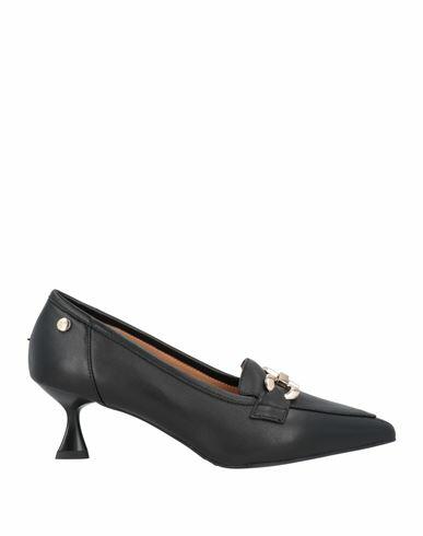 Cafènoir Woman Loafers Black Leather Cover