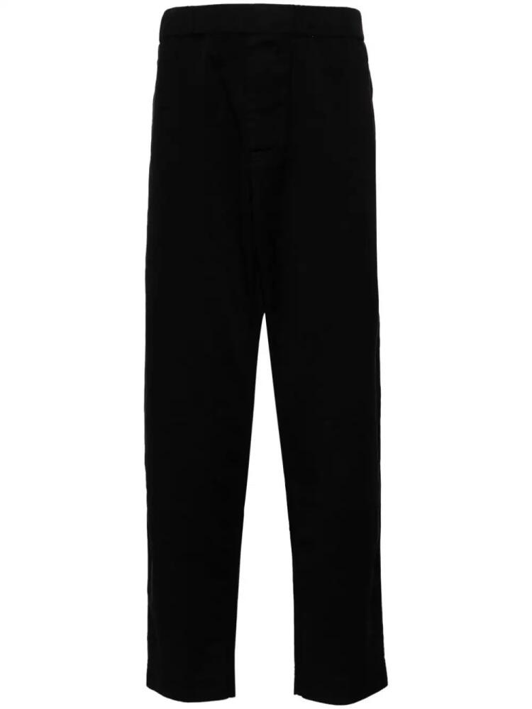 Casey Casey cotton straight-leg trousers - Black Cover