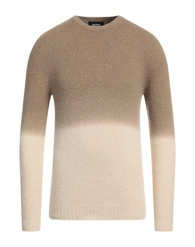 Alpha Studio Man Sweater Camel Alpaca wool, Polyamide, Cotton, Modal, Elastane Cover