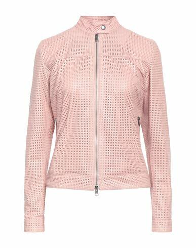 Giorgio Brato Woman Jacket Pink Soft Leather Cover