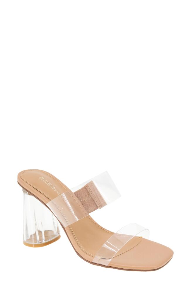 bcbg Parisa Slide Sandal in Clear-Tan Cover