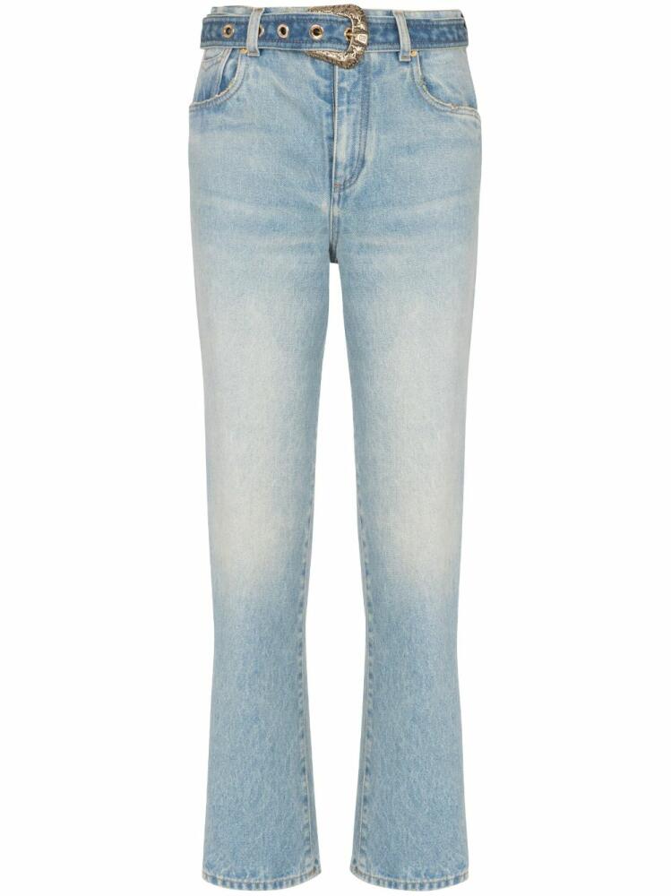 Balmain mid-rise straight-leg jeans - Blue Cover