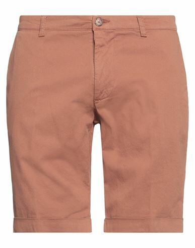 Trussardi Man Shorts & Bermuda Shorts Brown Cotton, Elastane Cover