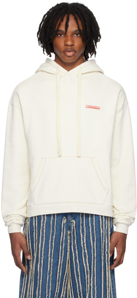 Charles Jeffrey LOVERBOY Off-White Printed Hoodie Cover