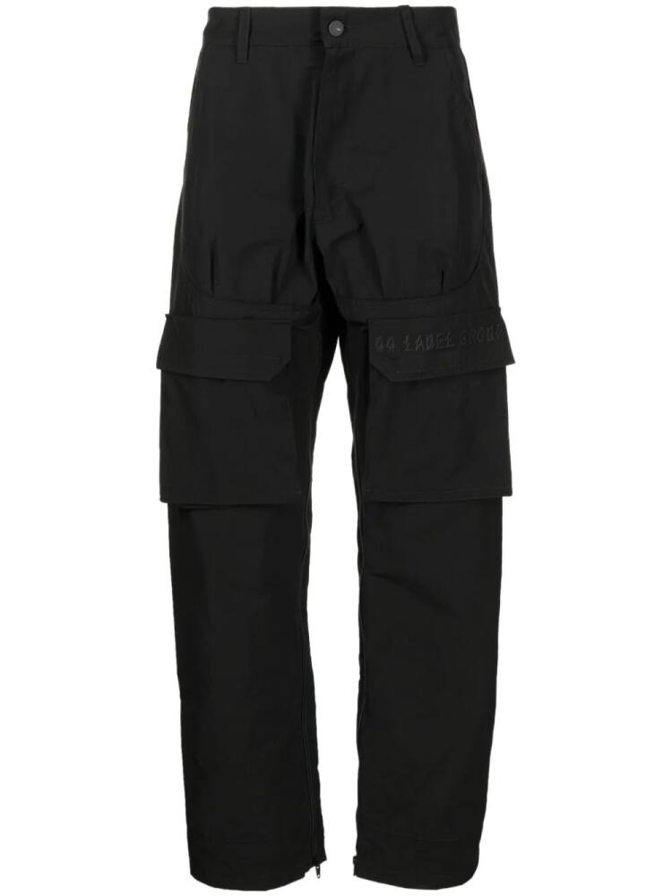 44 LABEL GROUP multi-pocket parachute trousers - Black Cover