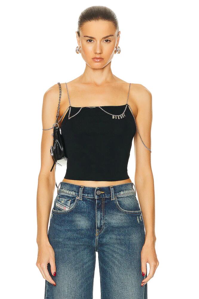 Diesel Chain Tank Top in Black Cover