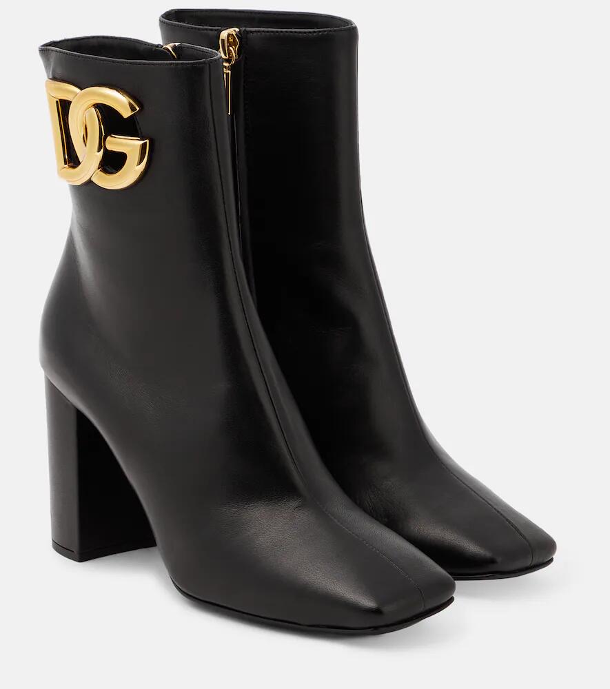 Dolce & Gabbana Jackie embellished leather ankle boots Cover