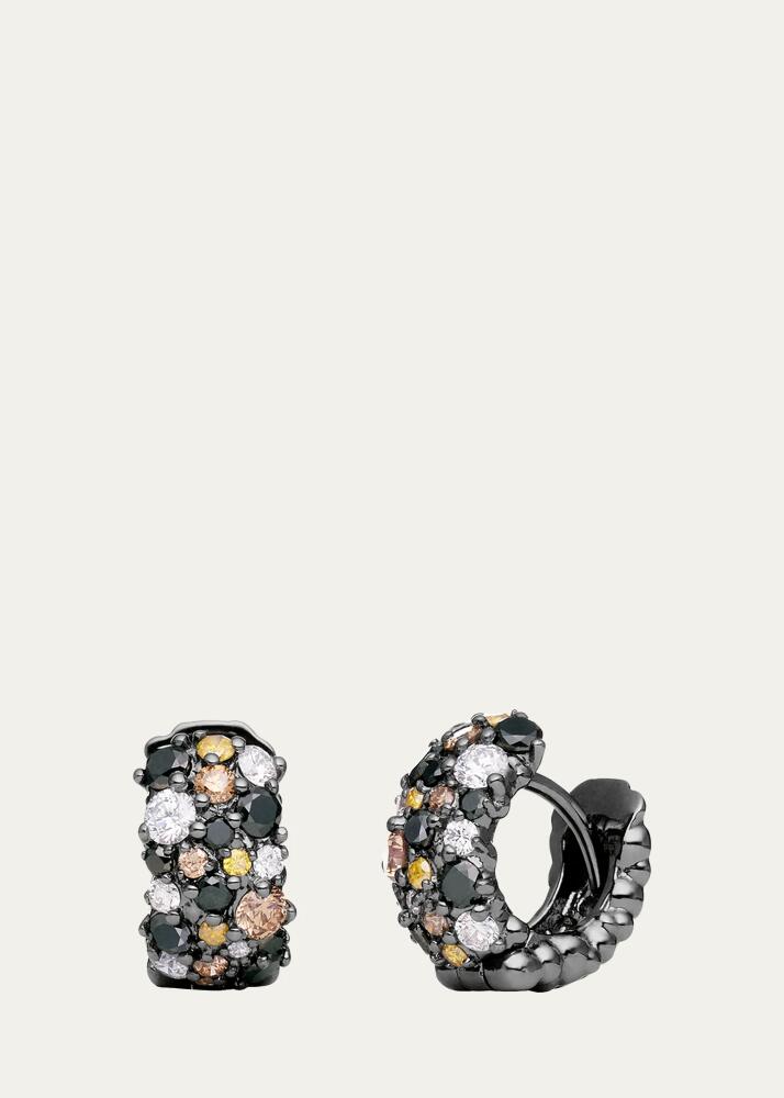 Paul Morelli Small Multicolor Diamond Confetti Hoop Earrings Cover