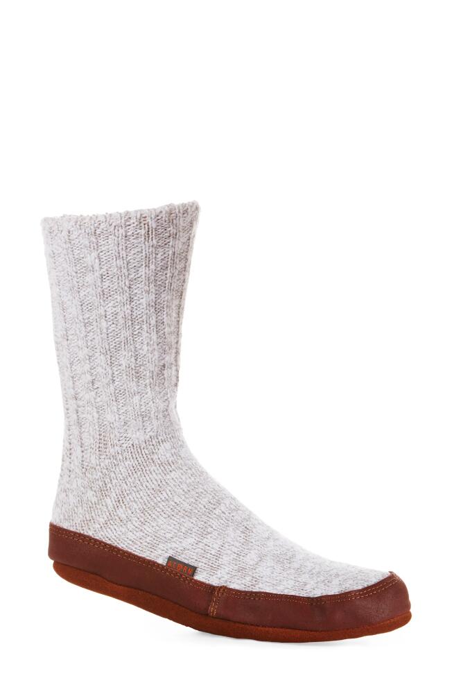 Acorn Slipper Socks in Light Grey Cover