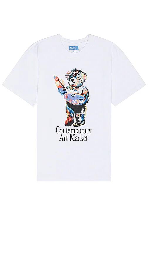 Market Art Market Bear T-Shirt in White Cover