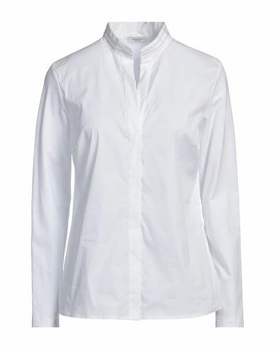 Peserico Woman Shirt White Cotton, Elastane, Polyamide Cover