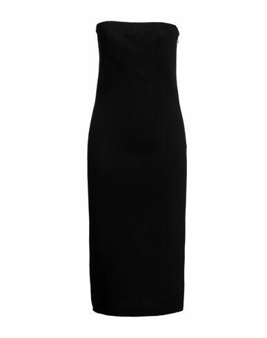 N°21 Woman Midi dress Black Wool, Polyamide, Elastane Cover