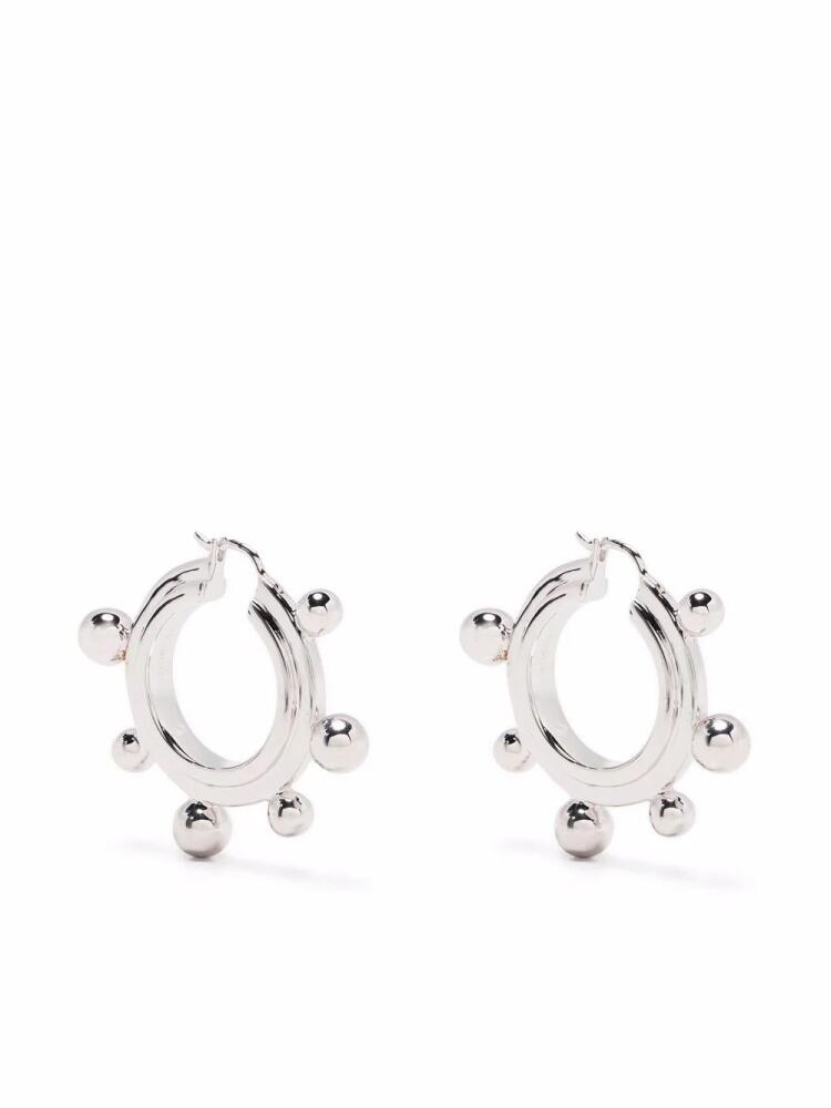 Missoma medium sphere hoop earrings - Silver Cover